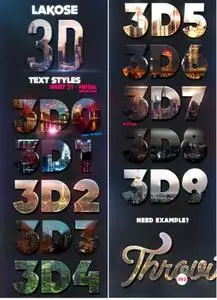 Lakose 3D Text Styles Part 31 12871215