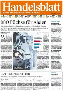 Handelsblatt vom Mittwoch/Donnerstag, 18./19. Juni 2014