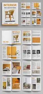 Interior Design Magazine Template 725281958