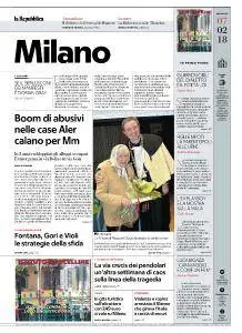 la Repubblica Milano - 7 Febbraio 2018