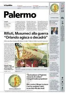 la Repubblica Palermo - 12 Luglio 2018