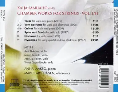 Meta4, Anna Laakso, Marko Myöhänen - Kaija Saariaho: Chamber Works for Strings, Vol. 1 (2013)