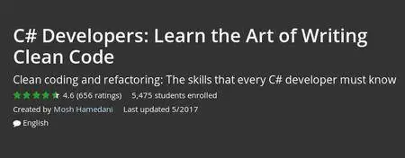Udemy - C# Developers: Learn the Art of Writing Clean Code (Repost)