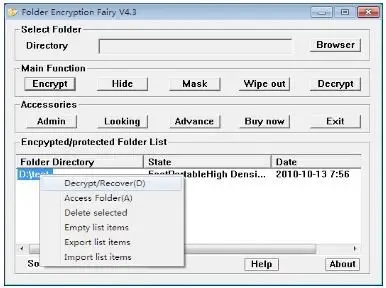 Folder Encryption Fairy 4.3