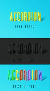 PSD - Accordion Text Effect