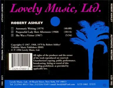 Robert Ashley - Automatic Writing (1996)