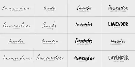 Lavender Fonts Pack - 16 Fonts