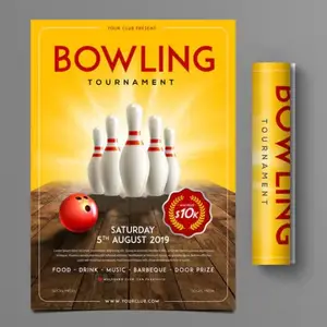 Bowling Tournament PSD Flyer