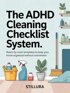 The ADHD Cleaning Checklist System: Room-by-Room Templates to Keep Your Home Organized Without Overwhelm