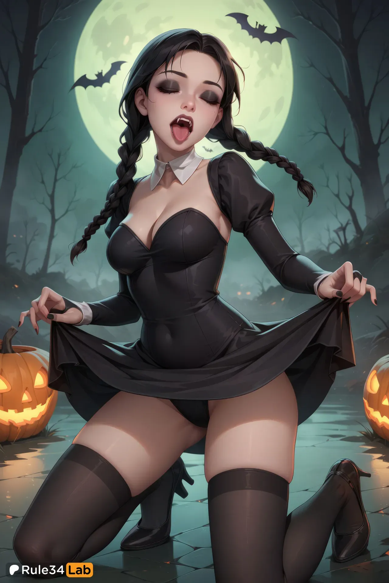 Wednesday Addams - Halloween (AI Generated)