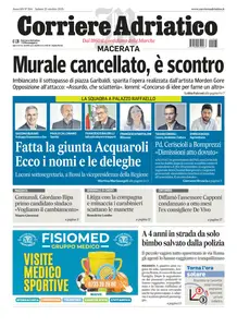Corriere Adriatico Macerata - 25 Ottobre 2025