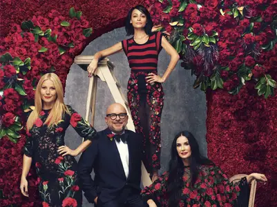 Eric Buterbaugh, Gwyneth Paltrow, Nicole Richie & Demi Moore by Alexi Lubomirski for Harper's Bazaar US March 2015