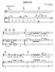 Rise Up - Celine Dion, R Kelly (Piano-Vocal-Guitar)