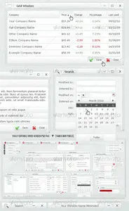 GraphicRiver Web Forms and Windows - Glass Windows Style PSD