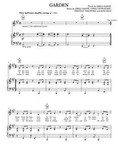 Garden - Emeli Sande featuring Jay Electronica & Aine Zion, Emeli Sandé (Piano-Vocal-Guitar)