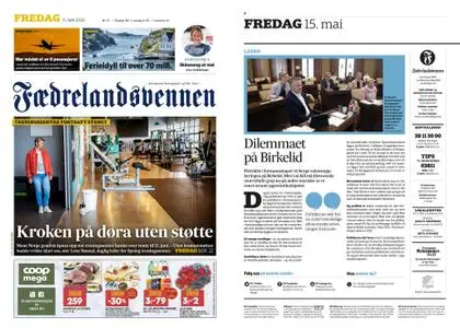 Fædrelandsvennen – 15. mai 2020