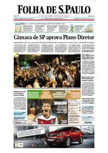 Folha de São Paulo - 1 de julho de 2014 - Terça