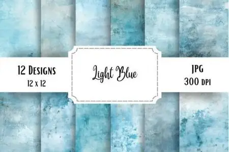 Grunge Light Blue Textures Pack