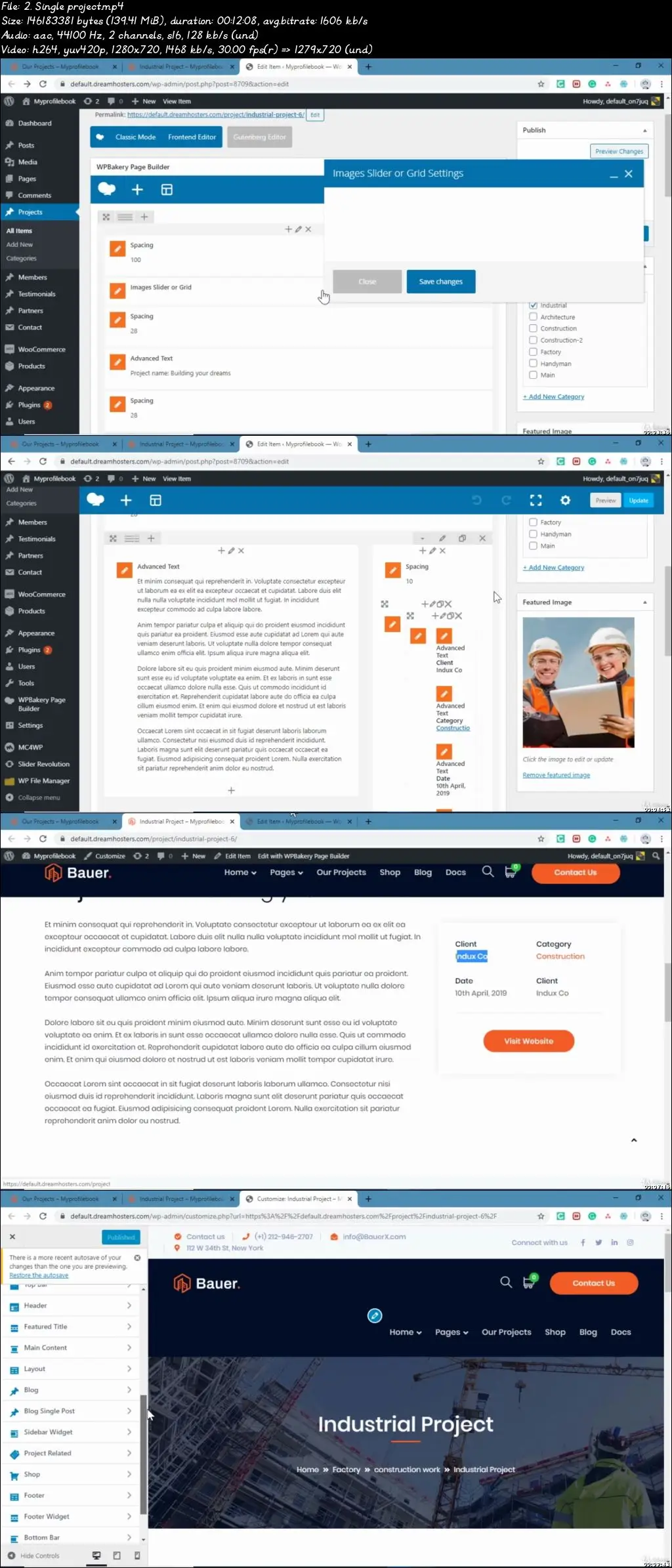Construction & Architecture Website for industries WordPress