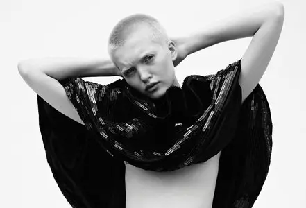 Ruth Bell topless by Hedi Slimane for V Magazine #98 Fall 2015