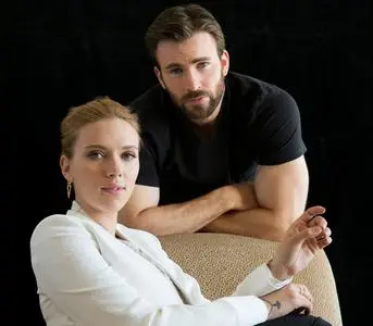 Scarlett Johansson & Chris Evans by Robert Gauthier for Los Angeles Times March 2014