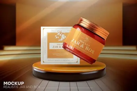 Jar And Box Mockup TFF7HEF