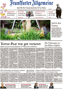 Frankfurter Allgemeine Zeitung am Sonntag, 03. Mai 2015