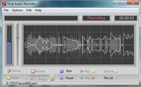 Adrosoft DUAL Audio Recorder v2.2
