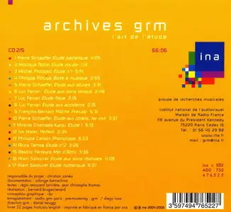 Archives GRM [Groupe de Recherches Musicales] (2005)