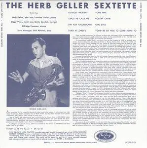 Herb Geller - The Herb Geller Sextette (1955) {EmArcy Japan Paper Sleeve UCCM-9109 rel 2002}