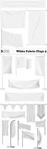 Vectors - White Fabric Flags 5