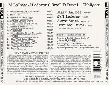 Mary LaRose, Jeff Lederer, Steve Swell, Dominic Duval - Obbligato (2002)