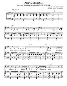 Astonishing - Little Women Musical, Sutton Foster (Piano-Vocal-Guitar)