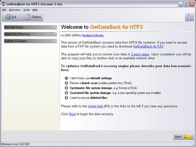 Portable Runtime Software GetDataBack for FAT .NTFS v3.67