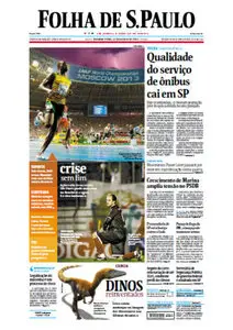 Jornal Folha de São Paulo - 12 de agosto de 2013 - Segunda