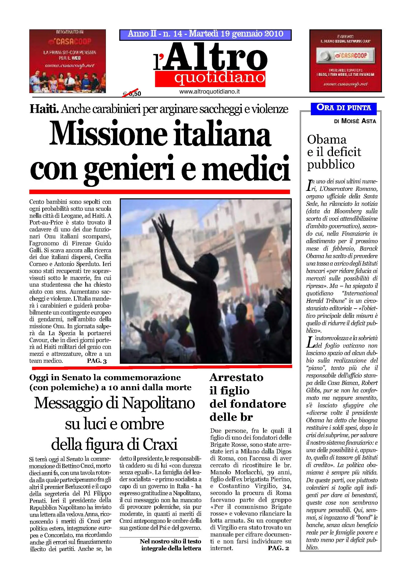 Altro Quotidiano 19.01.2010