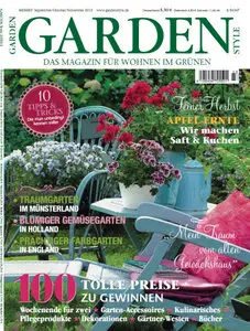 Garden Style Das Magazin fuer Wohnen im Gruenen September - November No 03 2013