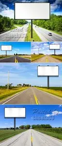 Stock Photo - Blank Billboards