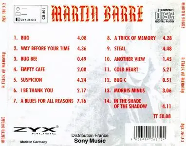 Martin Barre - A Trick Of Memory (1994)