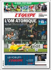 L'Equipe - Jeudi 04 Novembre 2010