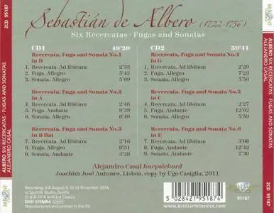 Alejandro Casal - Albero: Six Recercatas, Fugas and Sonatas (2CD) (2016)