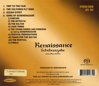 Renaissance - Scheherazade And Other Stories (1975) [2014 Audio Fidelity SACD AFZ 183]