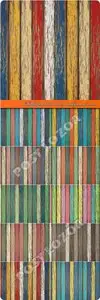 Colorful painted wooden background vector