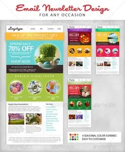 GraphicRiver Seasonal Email Newsletter Template