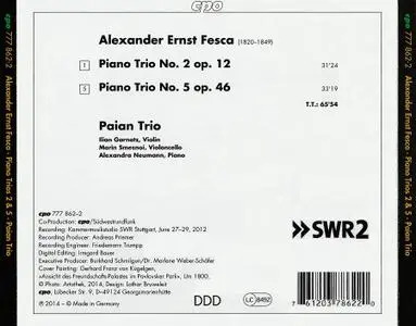 Paian Trio - Alexander Ernst Fesca: Piano Trios Nos. 2 & 5 (2014)