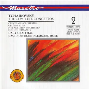 Tchaikovsky: Piano Concertos 1-3; Violin Concerto; Rococo Variations - Gary Graffman; David Oistrakh; Leonard Rose