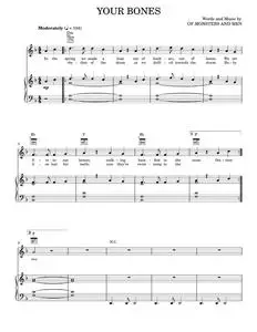 Your bones - Of Monsters and Men (Piano-Vocal-Guitar)