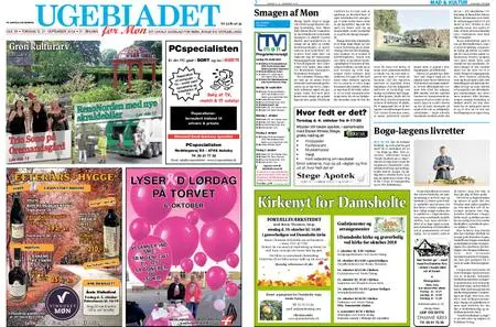 Ugebladet for Møn – 27. september 2018