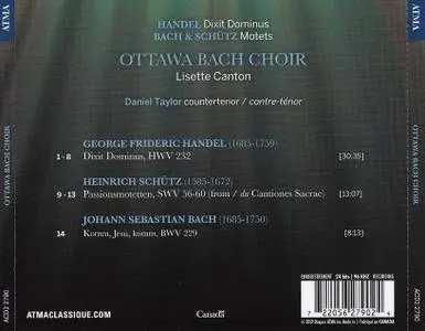 Lisette Canton, Ottawa Bach Choir, Ensemble Caprice - Handel: Dixit Dominus; Bach & Schutz: Motets (2019)