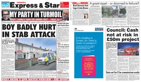 Express and Star Sandwell Edition – February 19, 2019